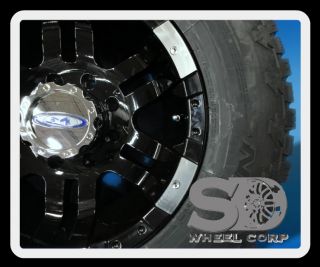 17" Moto Metal Gloss Black w 285 70 17 Nitto Terra Grappler Tire Wheels Rims
