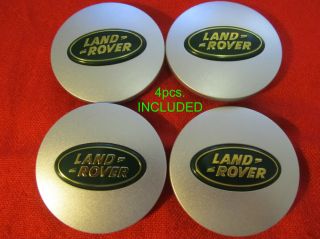 4 New Land Rover Wheel Center Caps Wheel Hub Center Set Cap Matte Green