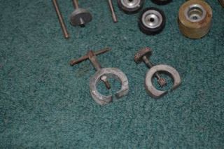 Vintage 1 24 Scale Slot Car Parts Lot Tires Gears Springs Motor Parts