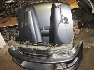 Front End Conversion JDM GC8 GF8 Subaru WRX STI Nose Cut Headlights Bumper Hood