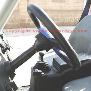Yamaha Golf Cart G1 G19 APC 3 Spoke 14" D Shape Steering Wheel Adapter Black