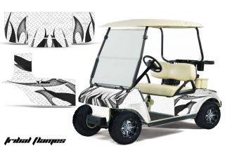 Club Car Golf Cart Parts Graphic Kit Wrap AMR Racing Decals Accessories Flame WB