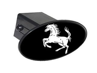 Horse Rearing Up Oval 2" Tow Trailer Hitch Cover Plug Insert