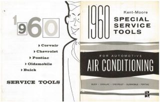 60 1960 Chevrolet Corvair GM Special Service Tools Brochures Kent Moore