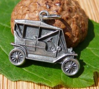Heritage Sterling Silver Michigan's Tin Lizzie Ford Model T Car Charm