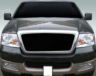 04 05 Ford F150 Lower Bumper 1pc Replacement Black Vertical Billet Grille