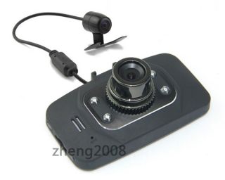 X80 Dual Lens 2 7’’ LCD 720P HD Car Camera Video G Sensor Recorder Camera DVR