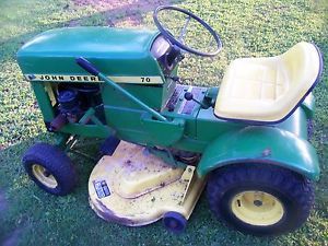 John Deere 70 Antique Riding Lawn Mower Complete Original Garden Tractor 1970