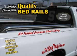 Truck Bed Side Tube Rail Pocket 88 98 Chevy GMC 78" SB