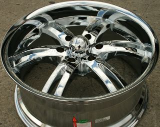 Akuza Dominion 701 20 x 9 0 Chrome Rims Wheels Silverado 88 Up 6H 10