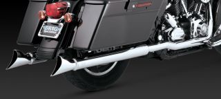 Vance Hines Chrome Dresser Duals Header Pipes Exhaust Harley Touring 95 08