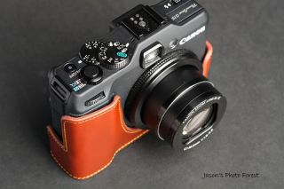 Handmade Genuine Real Leather Full Camera Case Camera Bag Cover for Canon G15