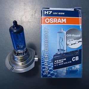 2X OSRAM Sylvania 64217 H7 65W 12V PX26D 4000K Cool Blue Halogen Headlight Lamp