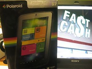 Brand New SEALED Polaroid S7 7" Internet Tablet Dual Cameras Bluetooth 1¢ Bid