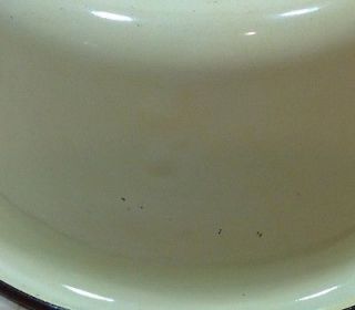 Butter Yellow Enamel Sauce Saute Pan Cookware Stove Top Pot Kitchen Ware Vintage