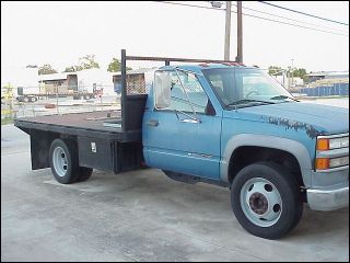 1996 Chevy 3500HD Flat Bed Truck 454 Auto Air PWR Steering Brakes 131K Miles