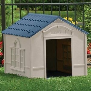 Extra Large Dog House Doghouses Deluxe Safe Warm Dry Outdoor Pet Roof Floor