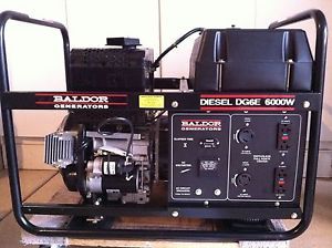 Baldor Portable Diesel Generator 6000 Watts Hatz Better Than Honda EU 6500