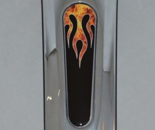 Black "Real Flame" Dash Insert Decal for 2008 2013 Harley FLHX Street Glide
