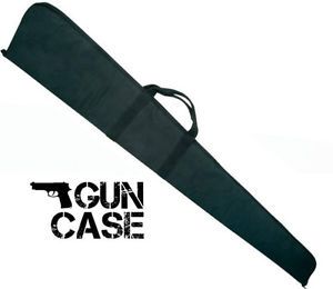 Black Padded Gun Carry Case 55" Long Rifle Shotgun Hunting Carrying w Handles