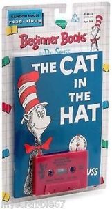 Listening Center Cat in The Hat Dr Seuss Beginner Books Cassette Tape Set New