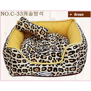 Dog Cat Warm Square Indoor Soft Pet Bed Microfiber Cushion 5Clr Made in Korea