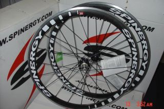 New 2013 Spinergy Stealth PBO Carbon Black Spokes Wheel Set Shimano 700c Road