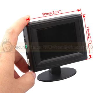 3'' LCD Monitor Car Vehicle Rear View Backup Video Audio Mini Size Non Radiation