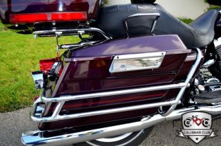 Chrome Harley Davidson Latch Covers Hard ABS Saddl Touring FL FLH FLHR FLHT