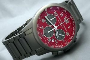 Porsche Design Dashboard Titanium Chronograph P6612 10 2 Automatic Red Man Watch
