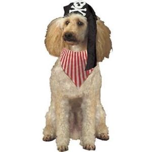 Dog Pirate Hat and Scarf Costume Cute Dress Up Halloween Pet
