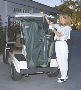NIP Dry Drop Golf Cart Bag Rain Cover Greenline Curtain for Golf Carts Bags