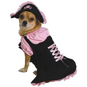 Pink Pirate Dog Costume Cute Pet Halloween Fancy Dress