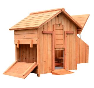 Pawhut Deluxe Chicken Poultry Coop Hen House Rabbit Hutch Feeder Cage China Fir