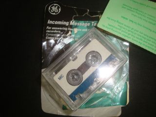 GE Micro Cassette Tapes MC 60 Incoming Message 2 Cassettes