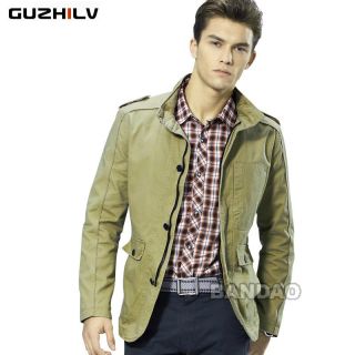 Cotton Men's Jacket Fashion Slim Coat Casual Clothes Brand Outwear Autumn Winter