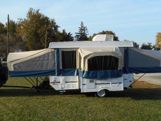 2008 Pop Up Popup Folding camper Tent Travel Camping Trailer RV Slide Out Bath