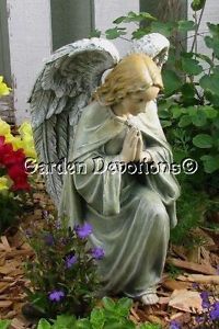 Kneeling 12" Praying Angel Garden Statue Pet Person Cat Dog Memorial Nice
