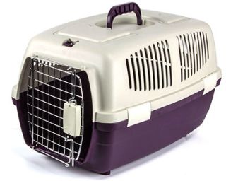 Large Plastic Pet Dog Puppy Cat Kitten Rabbit Transport Carrier Box Crate Cage