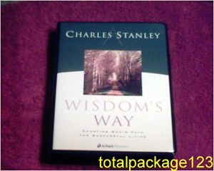 Charles Stanley Wisdom's Way Charting God's Path Success Living 4 Cassettes Wkbk