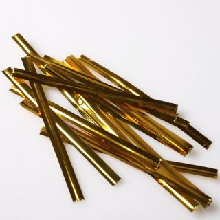 New Gold Silver Metallic Twist Tie Packaging for Candy Cello Bag 6cm 8cm 10cm