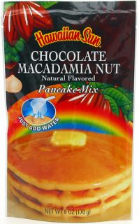 Hawaiian Sun Chocolate Macadamia Nut Pancake Mix 3 6 Oz