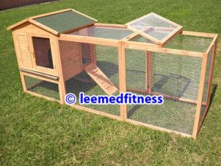 Chicken Coop Waterproof New Wood Backyard Poultry Hen House Rabbit Hutch YQ8066
