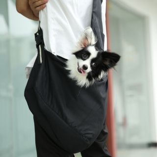 New Black Oxford Cloth Sling Pet Dog Cat Carrier Tote Single Shoulder Bag Size S
