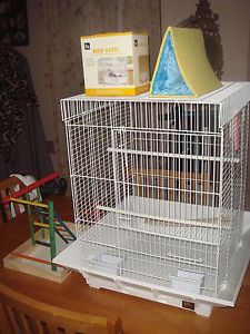 Medium Size Bird Cage with EXTRAS for Cockatiel Small Parrot Lovebirds Others