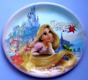 Disney Tangled Rapunzel Plastic Children's Plate New HTF BPA Free