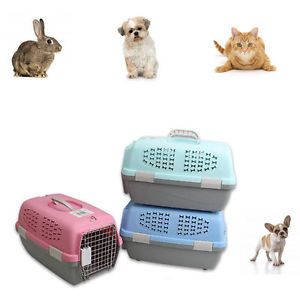 Pet Carrier Portable Dog Cat Crate Travel Small Light Weight Cage Kennel Case