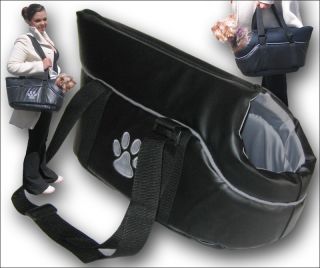 Dog Carrier Bag Black Carry Shoulder Hand Cat Pet Small
