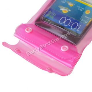 Pink Waterproof Underwater Pouch Dry Swimming Bag Pack Case Cover for Cell Phone