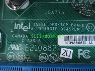 Intel D945GTP Socket 775 MicroATX Motherboard 945G Pentium D Dual Core 3 0GHz